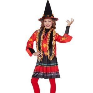 USED ONCE- HOCUS POCUS GIRLS SIZE 10/12 Dani costume.